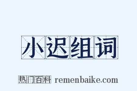 小迟组词是什么意思的图片